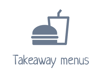 Takeaway menus